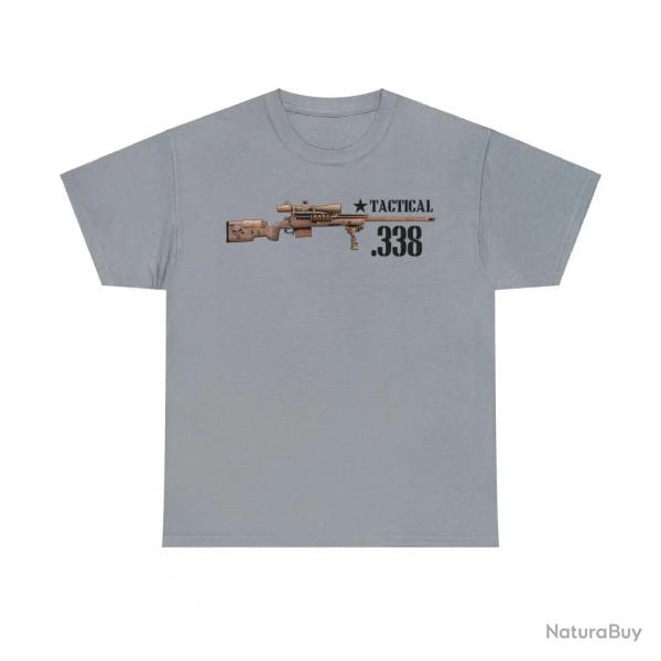 T-shirt Tactical .338 Sniper Chris Kyle - Gris / XXL
