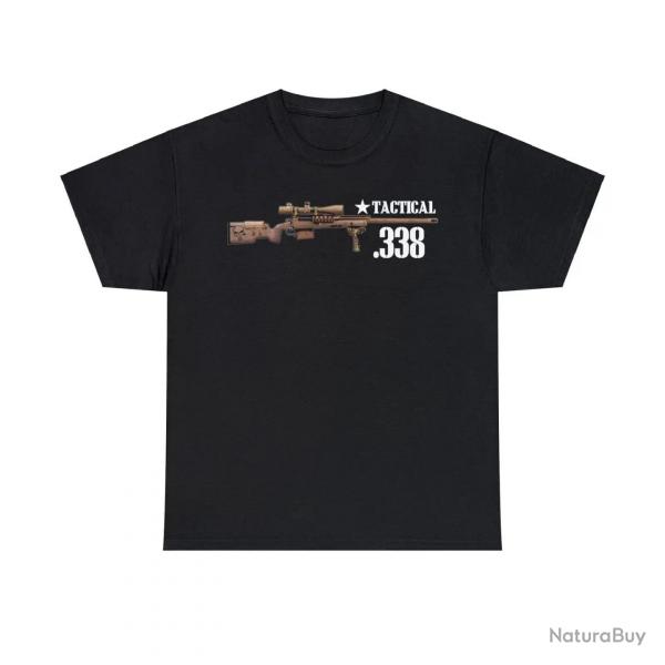 T-shirt Tactical .338 Sniper Chris Kyle - Noir / XXXL
