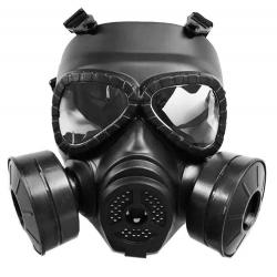 M04  For Airsoft BB Gun CS Cosplay Costume Protective Full Face Gas Mask Skull Adjustable Strap - Du