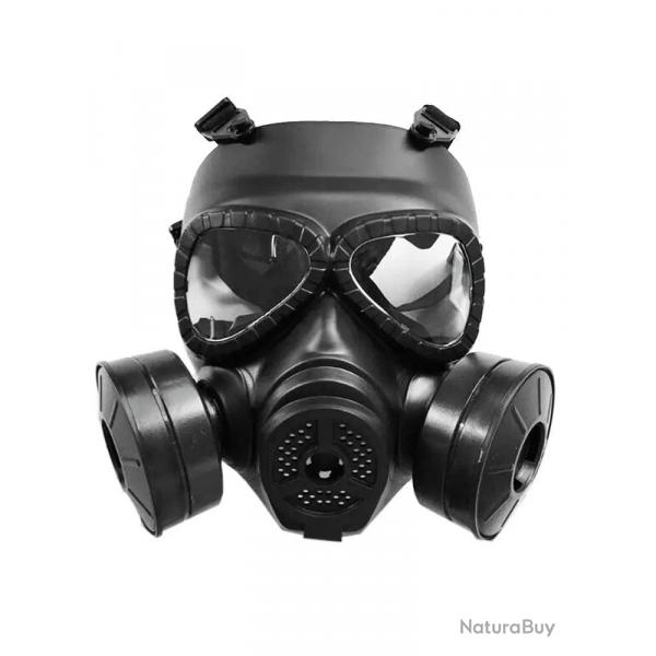 M04  For Airsoft BB Gun CS Cosplay Costume Protective Full Face Gas Mask Skull Adjustable Strap - Du