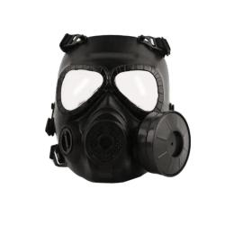 M04  For Airsoft BB Gun CS Cosplay Costume Protective Full Face Gas Mask Skull Adjustable Strap - Si