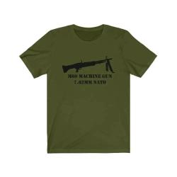 T shirt M60 mitrailleuse 7.62 OTAN Vert armée