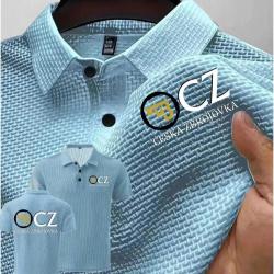 Summer New Men POLO Shirts T-Shirt CZ Ceska Zbrojovka Firearms High End Ice Silk Mesh Men's Short-Sl