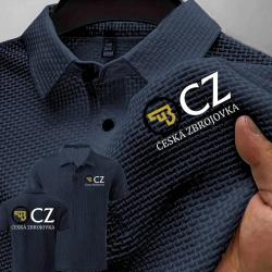 Summer New Men POLO Shirts T-Shirt CZ Ceska Zbrojovka Firearms High End Ice Silk Mesh Men's Short-Sl