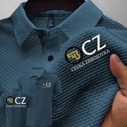 Summer New Men POLO Shirts T-Shirt CZ Ceska Zbrojovka Firearms High End Ice Silk Mesh Men's Short-Sl
