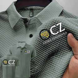 Summer New Men POLO Shirts T-Shirt CZ Ceska Zbrojovka Firearms High End Ice Silk Mesh Men's Short-Sl