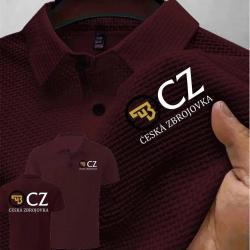 Summer New Men POLO Shirts T-Shirt CZ Ceska Zbrojovka Firearms High End Ice Silk Mesh Men's Short-Sl