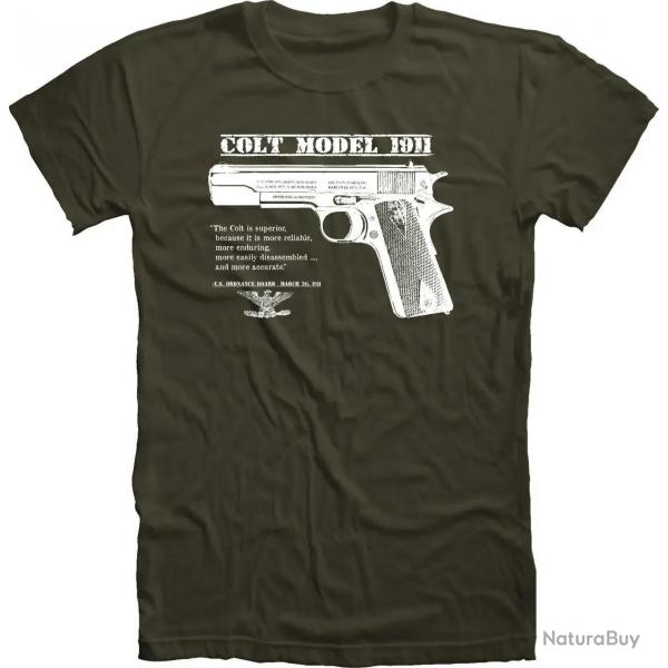 T-shirt Colt 45 1911 arme amricaine - 5XL