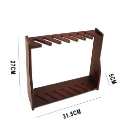 Support fusil vertical 7 emplacements bois - Marron