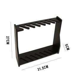 Support fusil vertical 7 emplacements bois - Noir