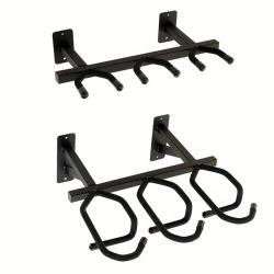 Tactical Triple Rifle Rack Wall Mounted Indoor Wall Mounted Weapon Display Bracket for Airsoft Soft 