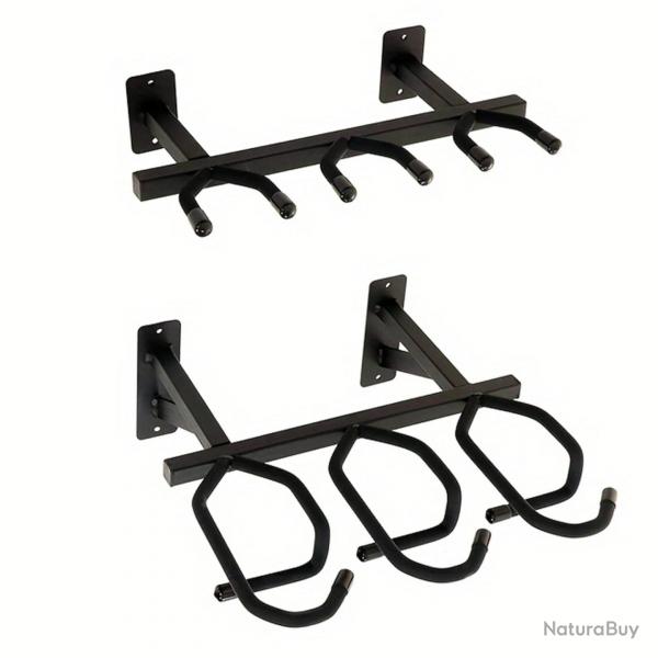 Tactical Triple Rifle Rack Wall Mounted Indoor Wall Mounted Weapon Display Bracket for Airsoft Soft 