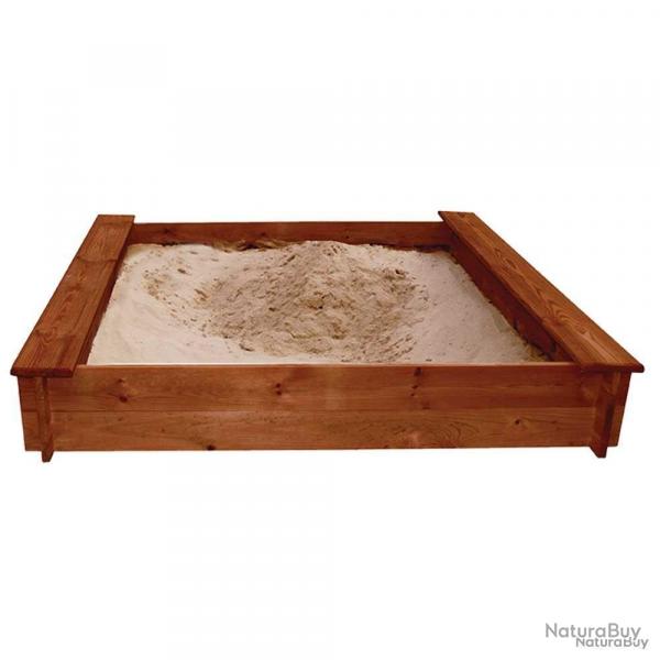 Bac  sable bois 120x120 cm