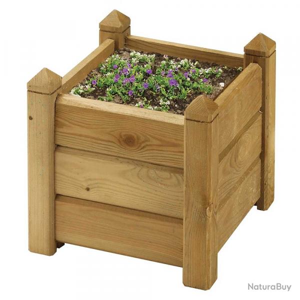 Jardinire carre bois 30x30 / H 30 cm