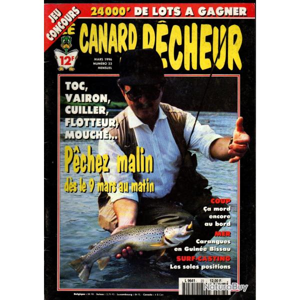 le canard du pecheur 23 truite, la vzre, mouche, carpe, anglaise, coup, la sole , guine-bissau