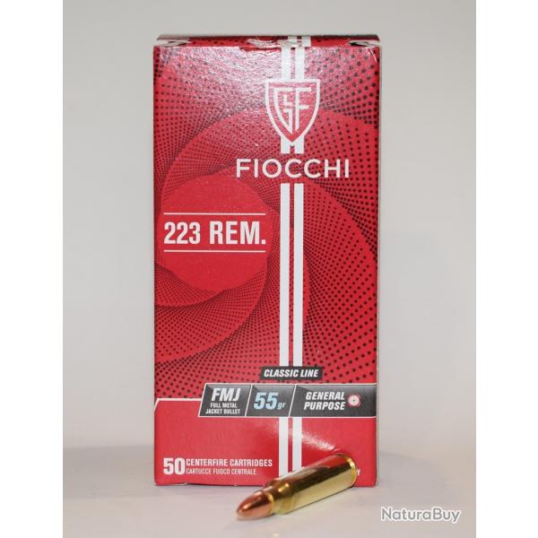 boite 50 cartouches Fiocchi, 223 remington , 55 Grains FMJ
