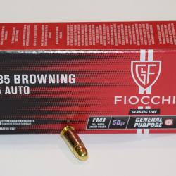 boite 50 cartouches Fiocchi 25 ACP 50 grains FMJRN