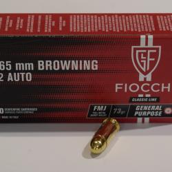 boite 50 cartouches FIOCCHI 32 ACP 73 grains FMJ  707650