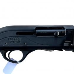 Semi-auto Hatsan "Escort Magnum Synthetique" Cal 12/76, mise à prix 1, sans réserve. Occasion