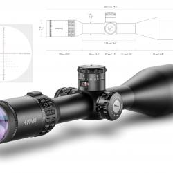 hawke SIDEWINDER 30 SF - Exposed locking turrets 6-24x56 30mm, SF, IR 20x 1/2 Mil Dot
