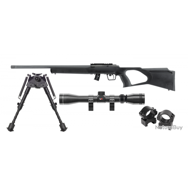 Pack Carabine Rgent RBA1 + lunette 3-9x40 + bipied