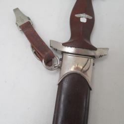 superbe   dague allemande S A - model - RZM - M 7 /68 -1941 poids 400 gr  parfait état