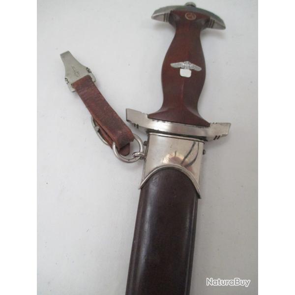 superbe   dague allemande S A - model - RZM - M 7 /68 -1941 poids 400 gr  parfait tat