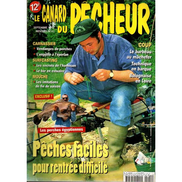 le canard du pecheur 41 , carnassiers perches, bombette, pche au coup, anglaise, carpe amorage,