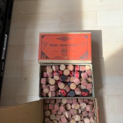 2 boites de bourres calibre 12 marque gevelot