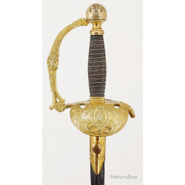 PE D'OFFICIER SUPRIEUR DU RGIMENT DE CUIRASSIERS D'ANGOULME - FRANCE RESTAURATION / LOUIS XVIII
