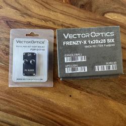 Point Rouge Vector Frenzy-X 1x20x28 - 6 MOA - TEK Footprint + Plaque 2e gen Glock 17 & 19