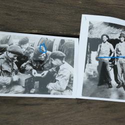 2 PHOTOS GUERRE D'INDOCHINE, COMMANDOS MARINE (3) retirage