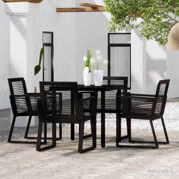Ensemble  manger de jardin 5 pcs Noir