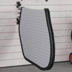 Support de tapis de selle 3 bras noir fer