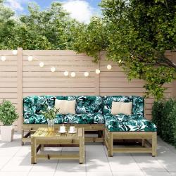 Salon de jardin 5 pcs bois de pin imprégné