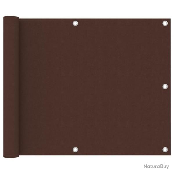 cran de balcon Marron 75x600 cm Tissu Oxford