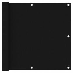 Écran de balcon Noir 90x500 cm Tissu Oxford