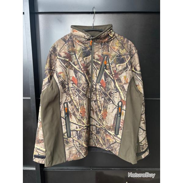 veste percussion XXL camouflage avec capuche destockage chasse enchere