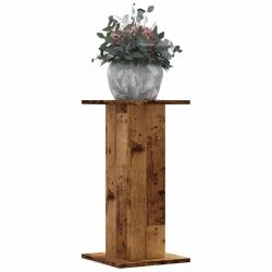 Supports pour plantes 2 pcs vieux bois bois d'ingénierie