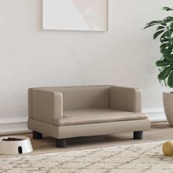 Lit pour chien cappuccino 60x40x30 cm similicuir