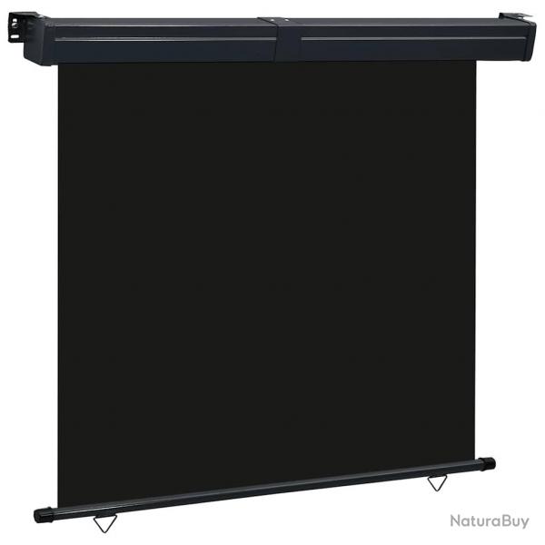 Auvent latral de balcon 165x250 cm noir