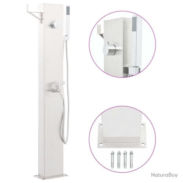Robinet de douche de jardin 110 cm Acier inoxydable