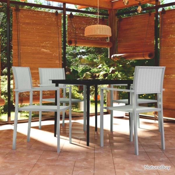 Ensemble  manger de jardin 5 pcs Blanc