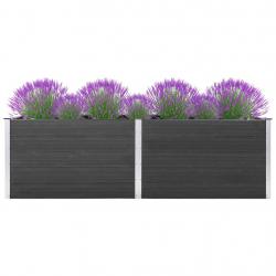 Lit surélevé de jardin 200x50x91 cm WPC Gris