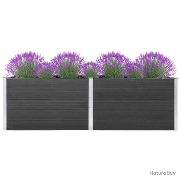 Lit surlev de jardin 200x50x91 cm WPC Gris