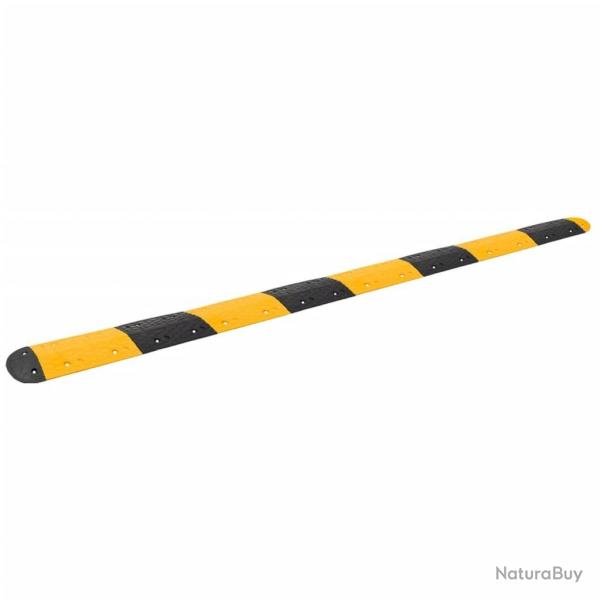 Ralentisseur Jaune et noir 420x32,5x4 cm Caoutchouc