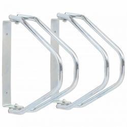 Support de bicyclette mural 2 pcs acier galvanisé