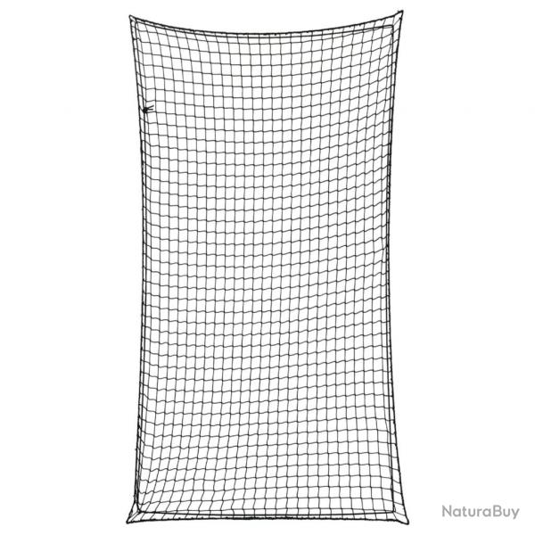 Filet pour remorque avec corde lastique noir 3x1,65 m PP