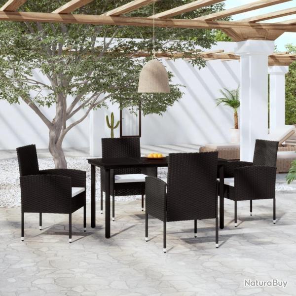 Ensemble  manger de jardin 5 pcs Noir