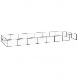 Chenil Noir 24 m² Acier